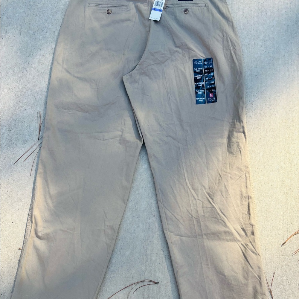 Ralph Lauren Chaps Men's Khaki Chinos size 38 * 32 with tag - Picture 9 of 10